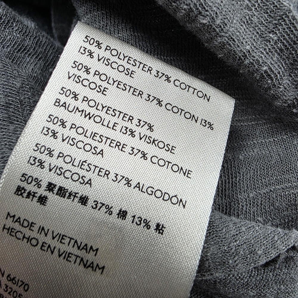 We The Free People Top Small Distressed Gray Long Tunic Grunge Thumb Holes - Picture 9 of 13